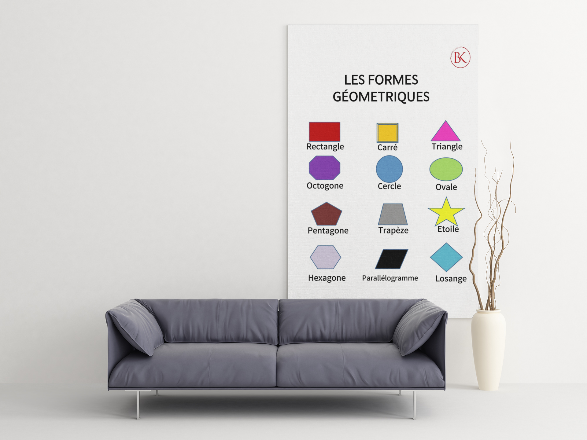Poster of Geometric Shapes for the French Immersion