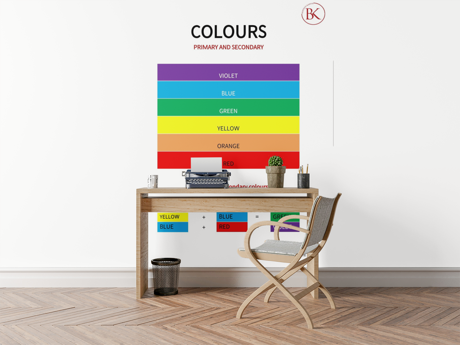 Colours's Poster for the English Program