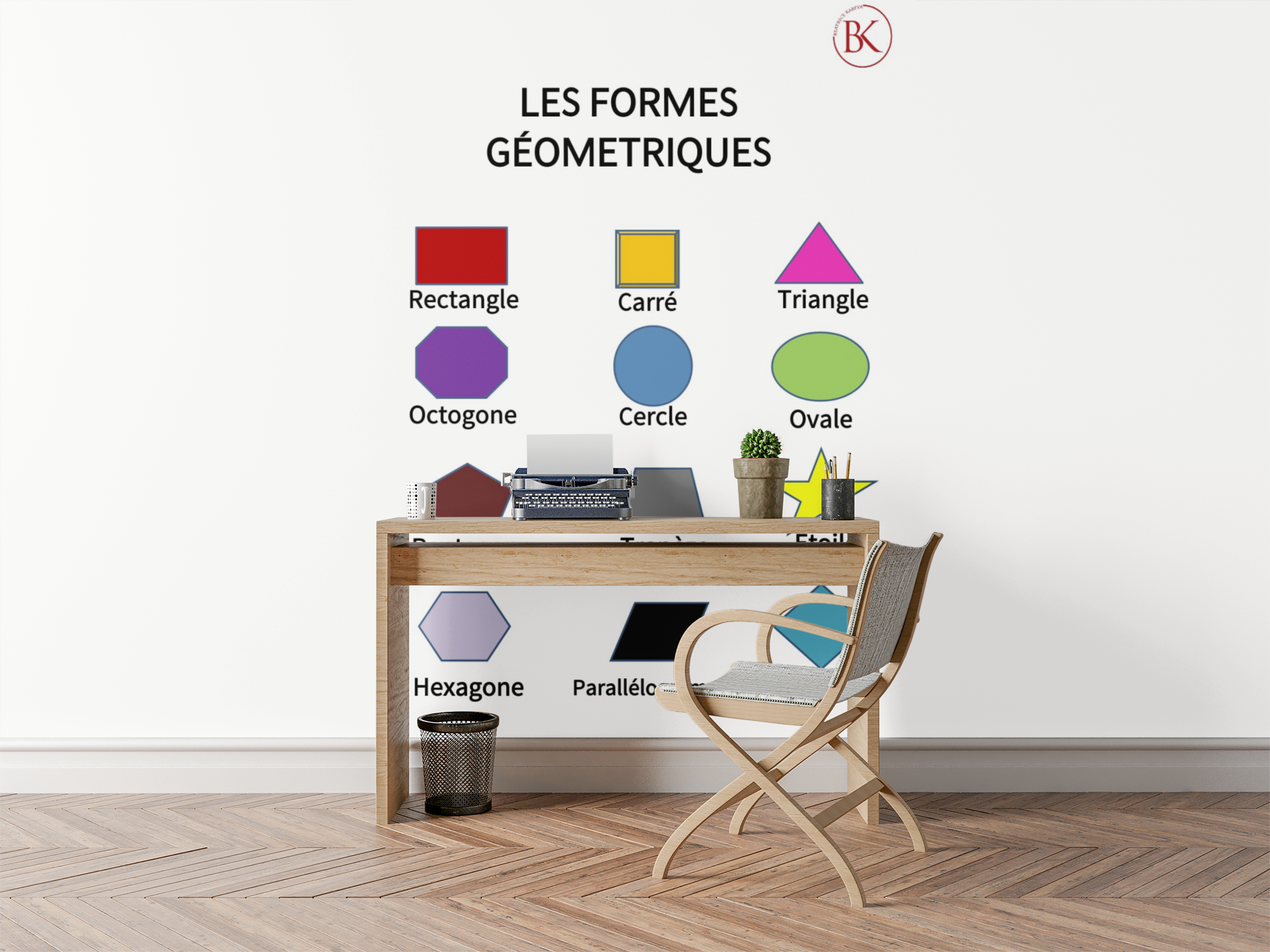 Poster of Geometric Shapes for the French Immersion