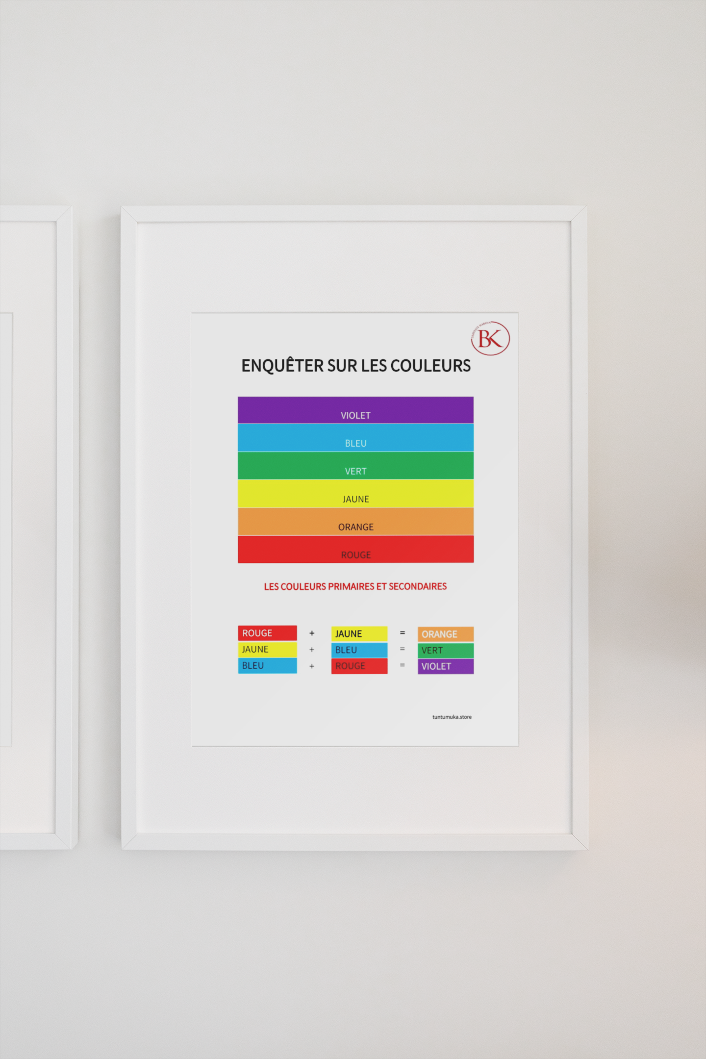 Colours's Poster for the French Immersion