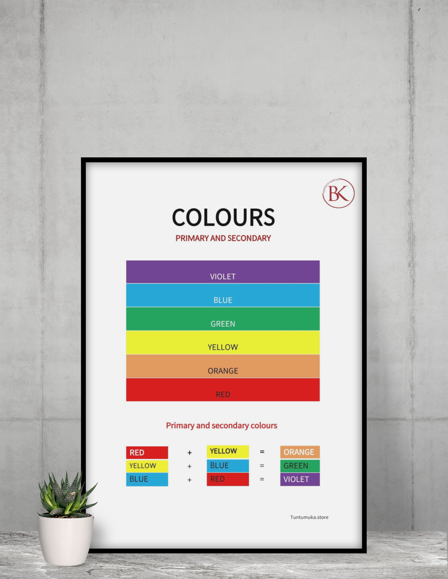 Colours's Poster for the English Program