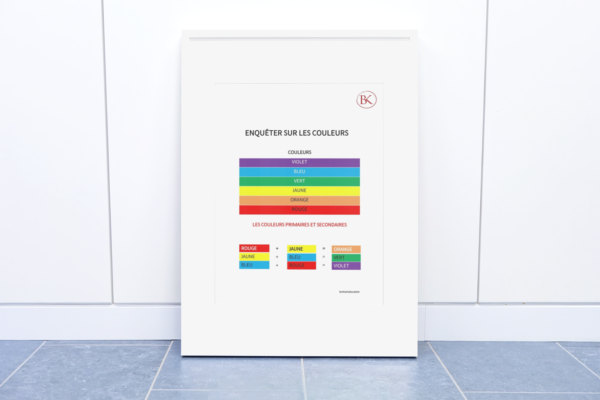 Colours's Poster for the French Immersion