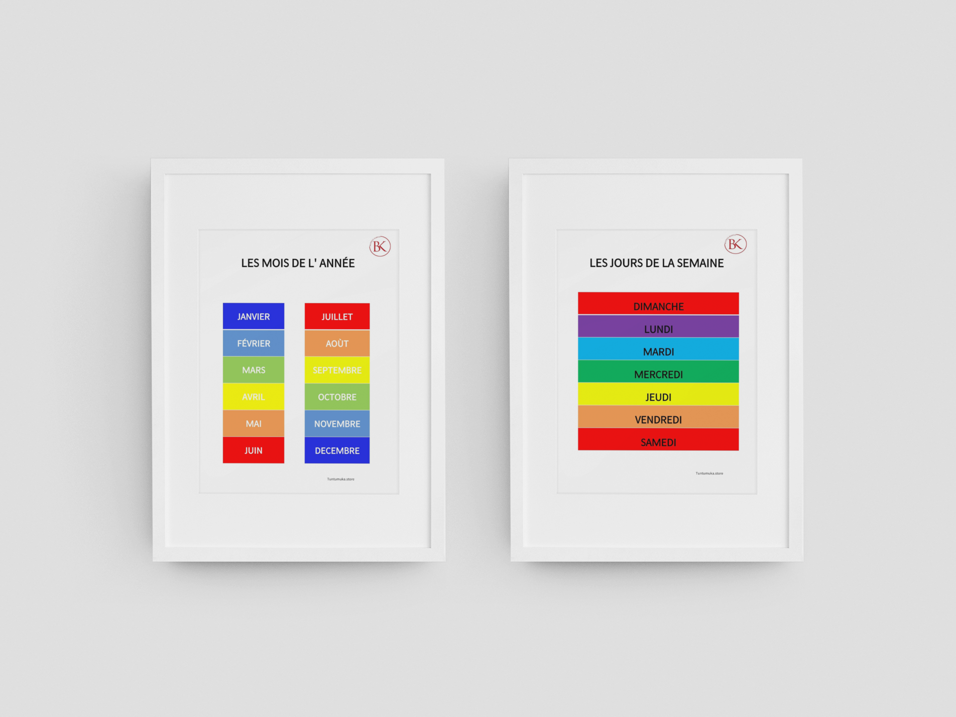 Days of the Week's Poster for the French Immersion