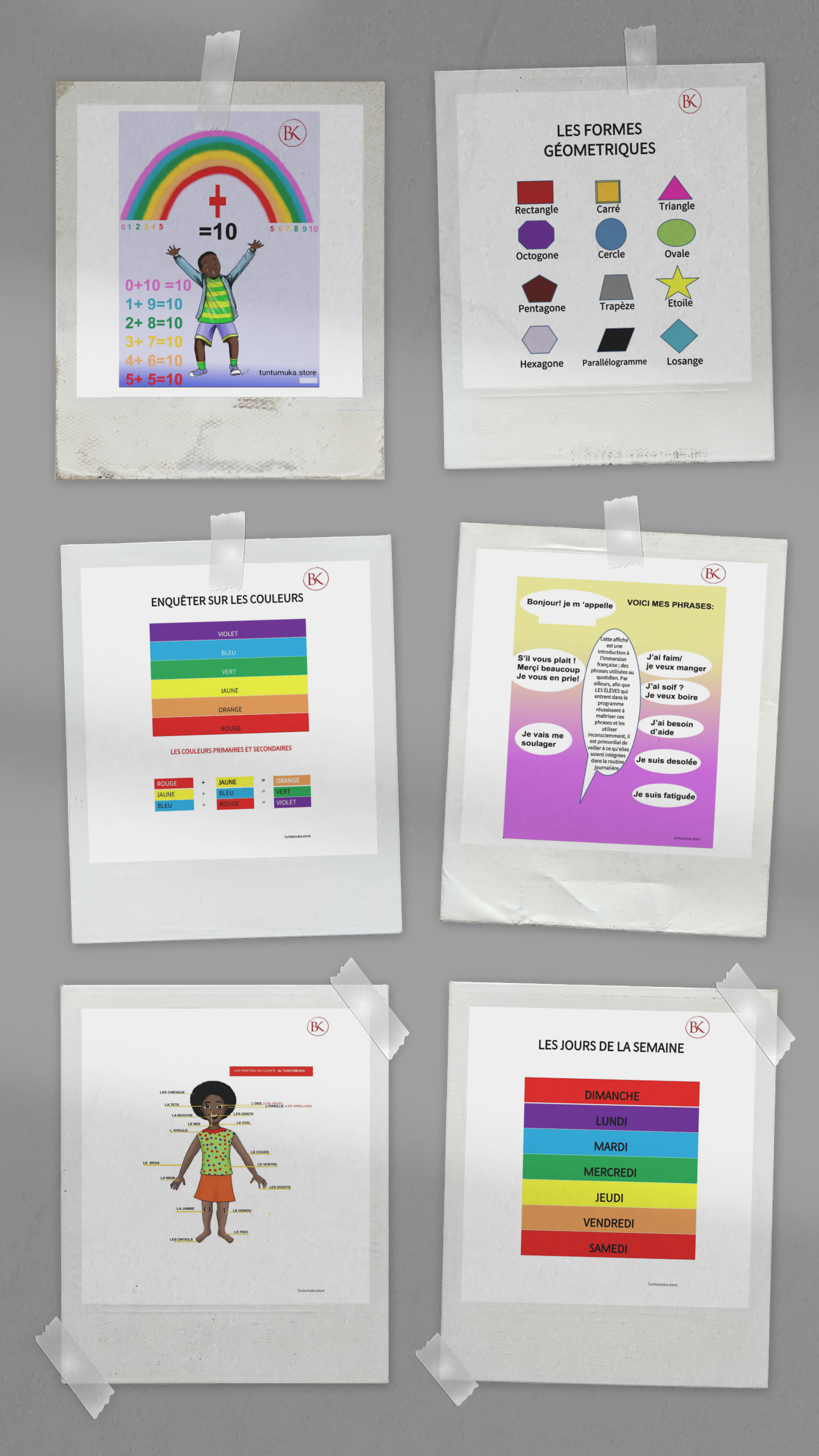 10 Educational Posters for the French Immersion Program