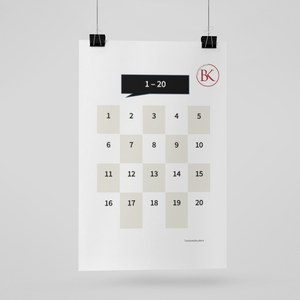 The Numbers's Poster for the English and French program